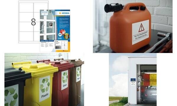 HERMA Wetterfeste Impraegn.Etik.A4 66x33.8 - A4 - Spezial-Papier - A4