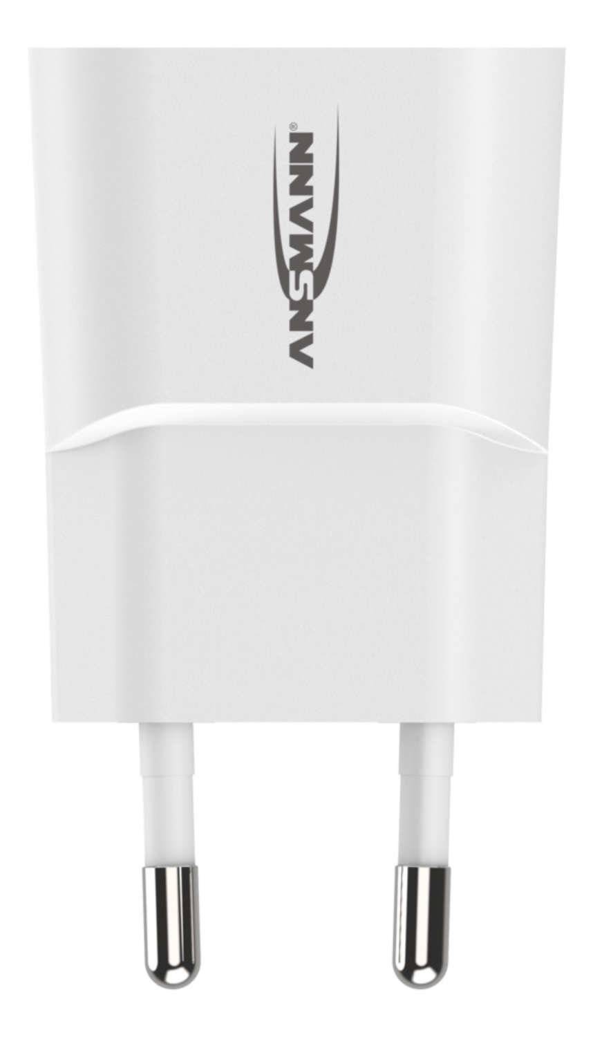 Ansmann HomeCharger HC105 USB-Ladegerät 5 W Steckdose Ausgangsstrom (max.) 1000 mA USB 2.0 Buchse A Anzahl Ausgänge: 1 x