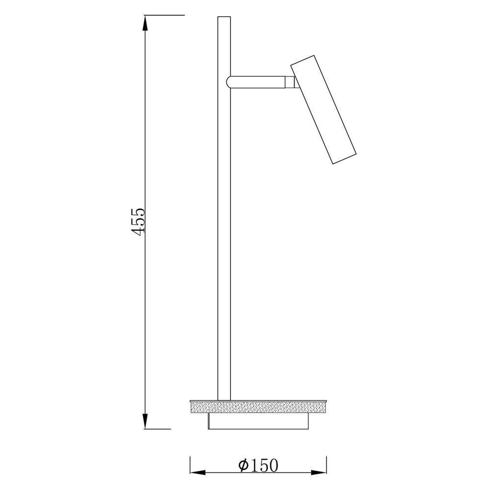 LED Tischleuchte Brahe in Verkehrsweiß 8,5W 470lm