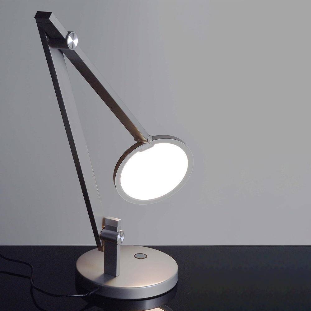 LED Tischleuchte Adhara in Silber 12W 950lm