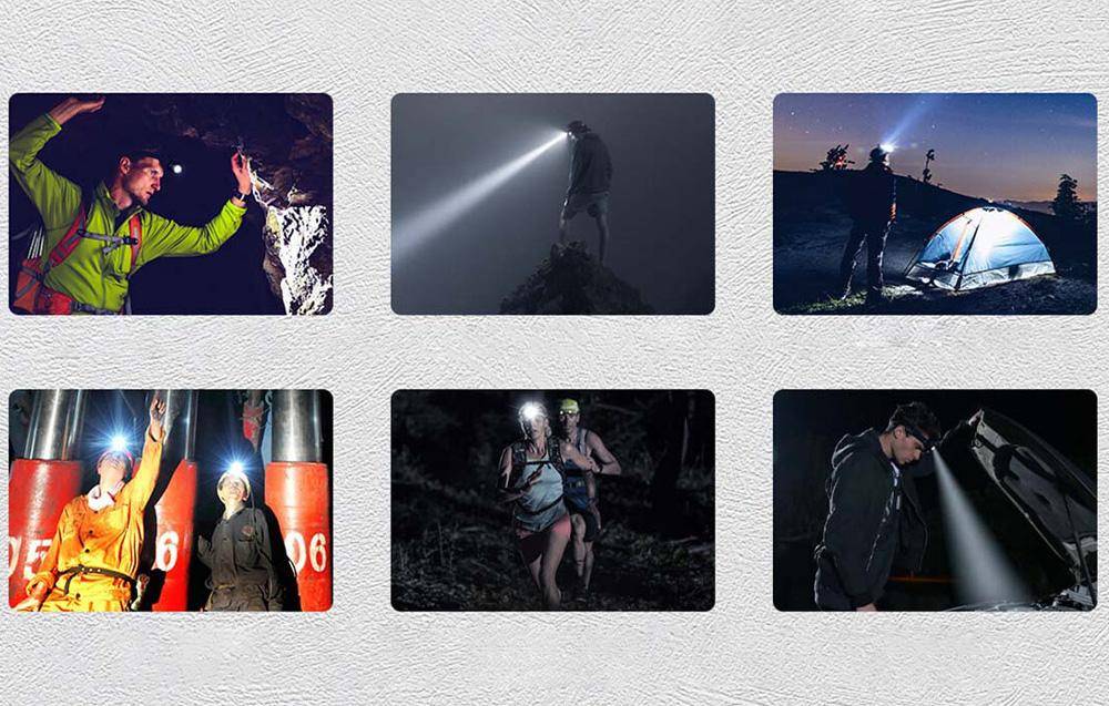 Superfire HL05-D, LED Kopflampe, 110lm, USB