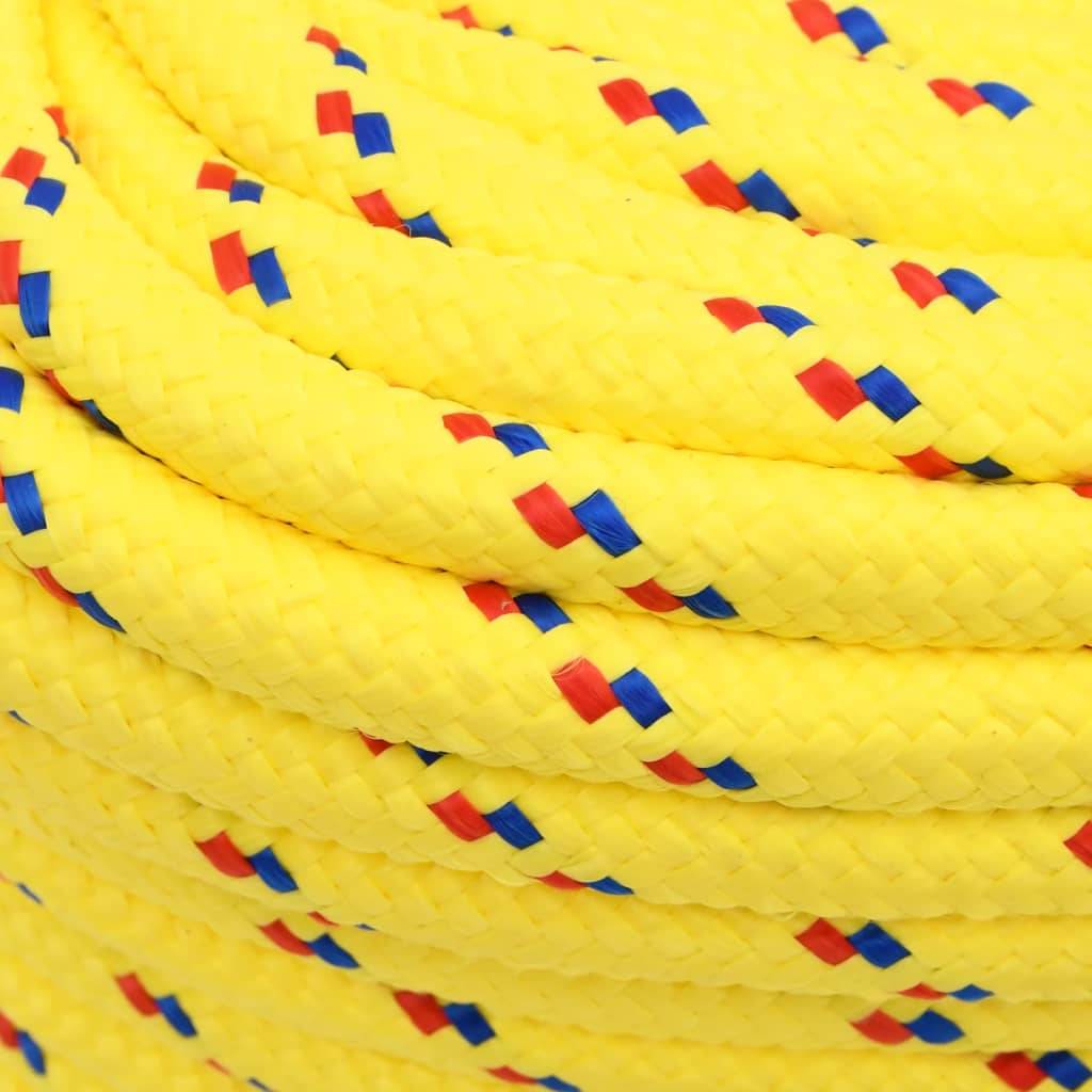 vidaXL Bootsseil Gelb 18 mm 100 m Polypropylen