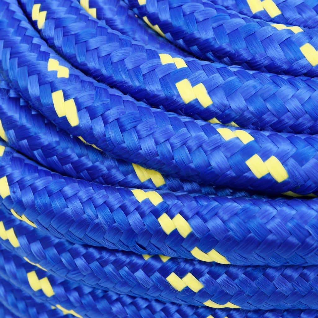 vidaXL Bootsseil Blau 20 mm 25 m Polypropylen