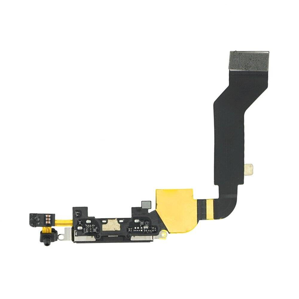 Ladebuchse für iPhone 4s Schwarz Dock Connector Flex Ersatz