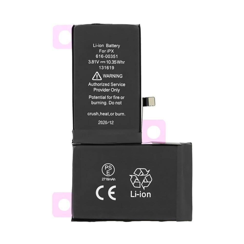 616-00351 Akku für iPhone X wie Original 2716mAh Ersatzakku