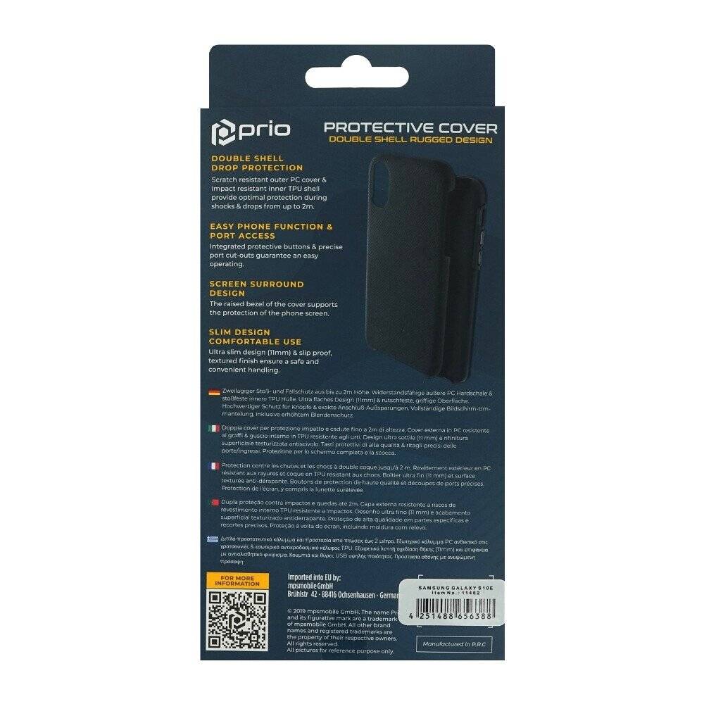 Prio Schutzhülle für Samsung S10e schwarz
