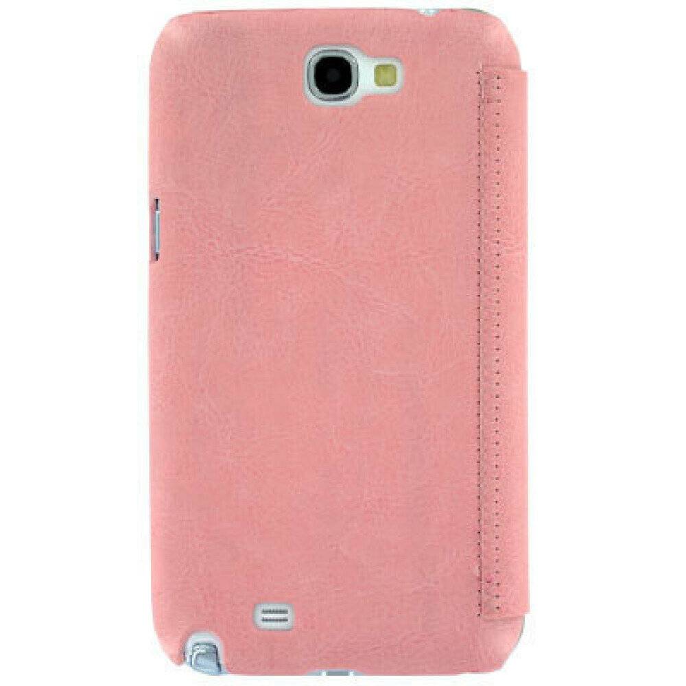 Original Flip Cover Handyhülle für Samsung Galaxy Note 2 Lachs ENSGN2PK