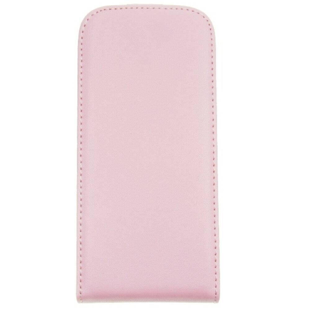 Leder Flip Handyhülle für HTC M8 Mini Rosa Schutz Case