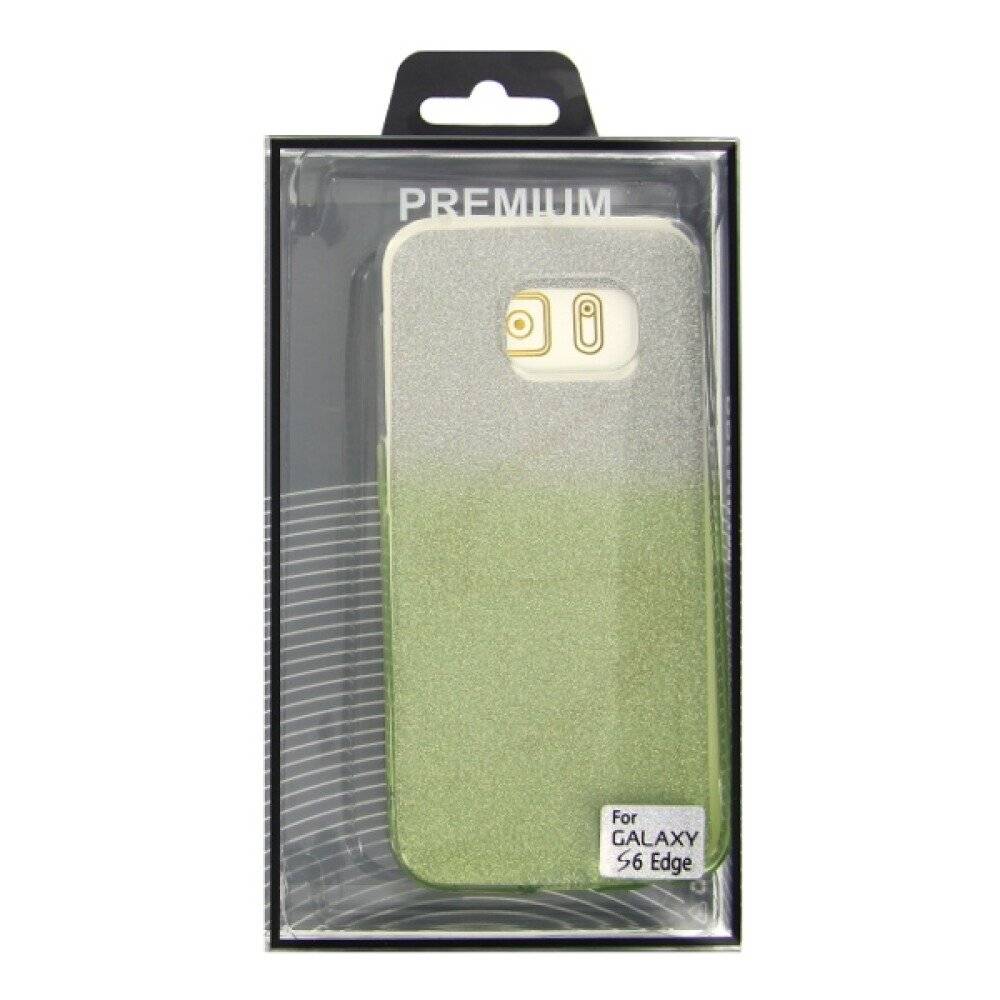 TPU Handyhülle für Samsung Galaxy S6 Edge grün Schutz Tasche