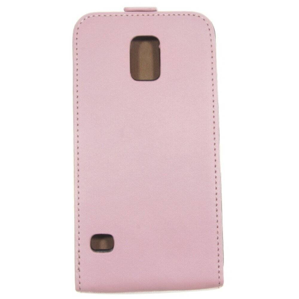 Slim Leder Flip Hülle für Samsung Galaxy S5 G900 Pink 4250710549764