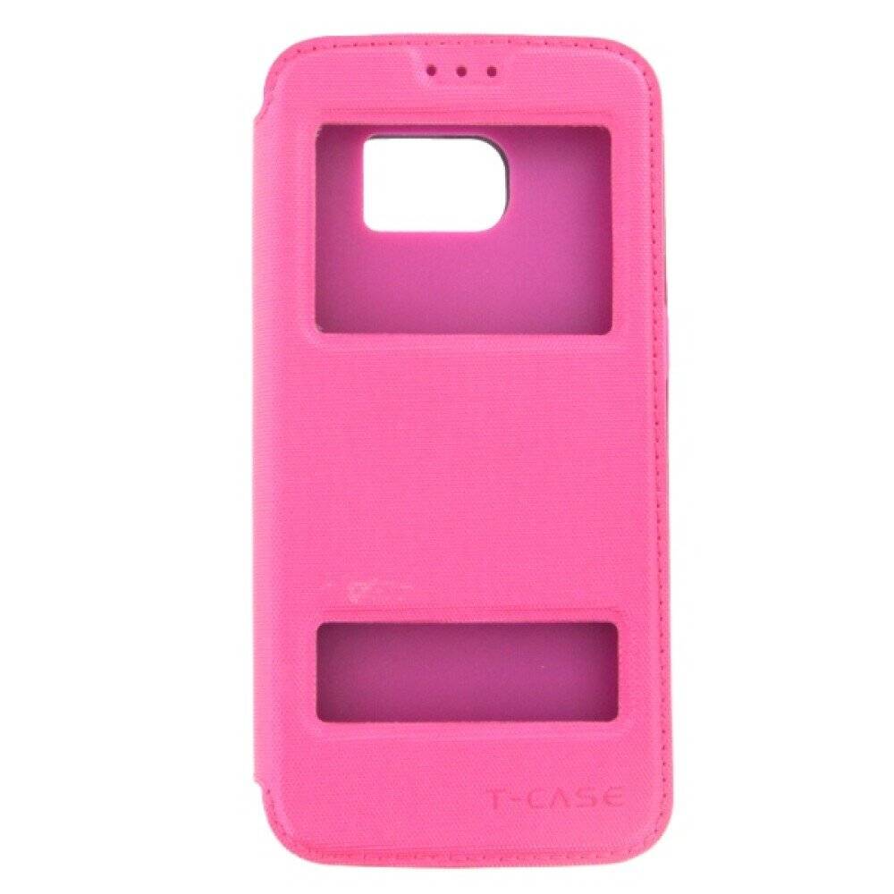 Original Magnet Flip Handyhülle für Samsung Galaxy S7 Edge Pink