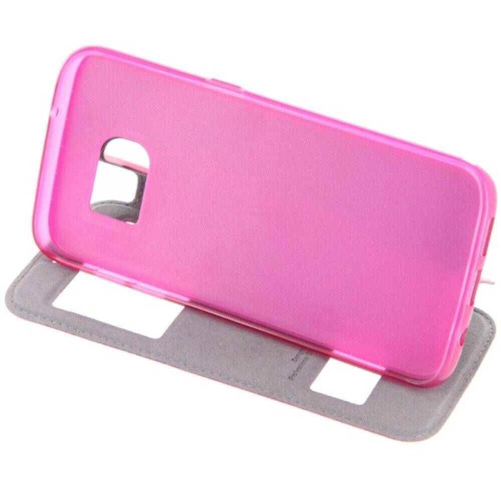 Original Magnet Flip Handyhülle für Samsung Galaxy S7 Edge Pink
