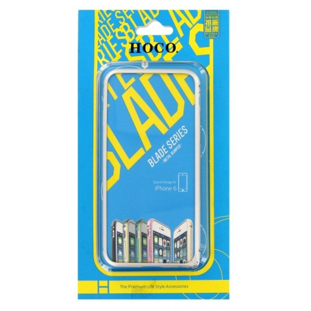 Original Metall Bumper Handyhülle für iPhone 6 6S Silber HI-T017