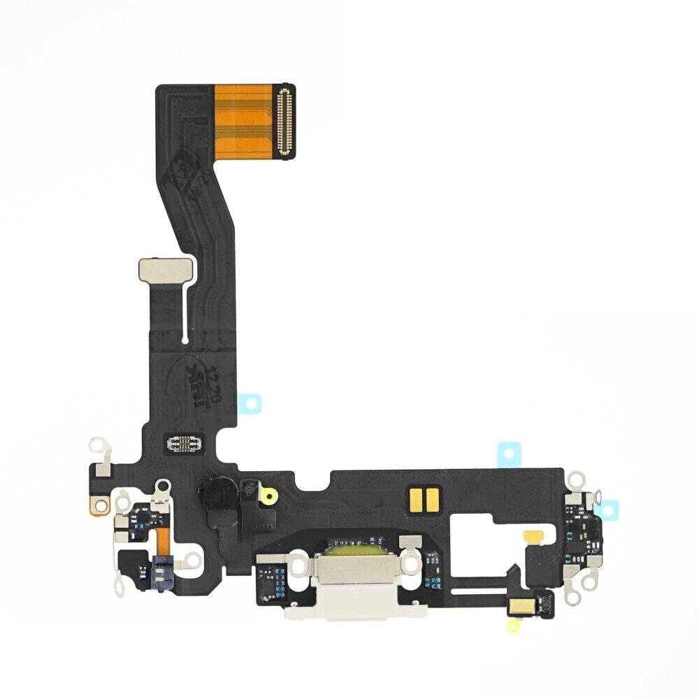Ladebuchse für iPhone 12 Weiß Dock Connector Flex Ersatz