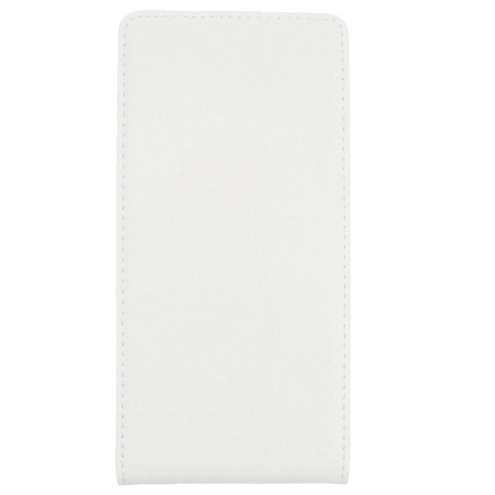 Slim Leder Flip Hülle für Sony Z2 - Weiß Handyhülle Tasche Schutz 4250710552832