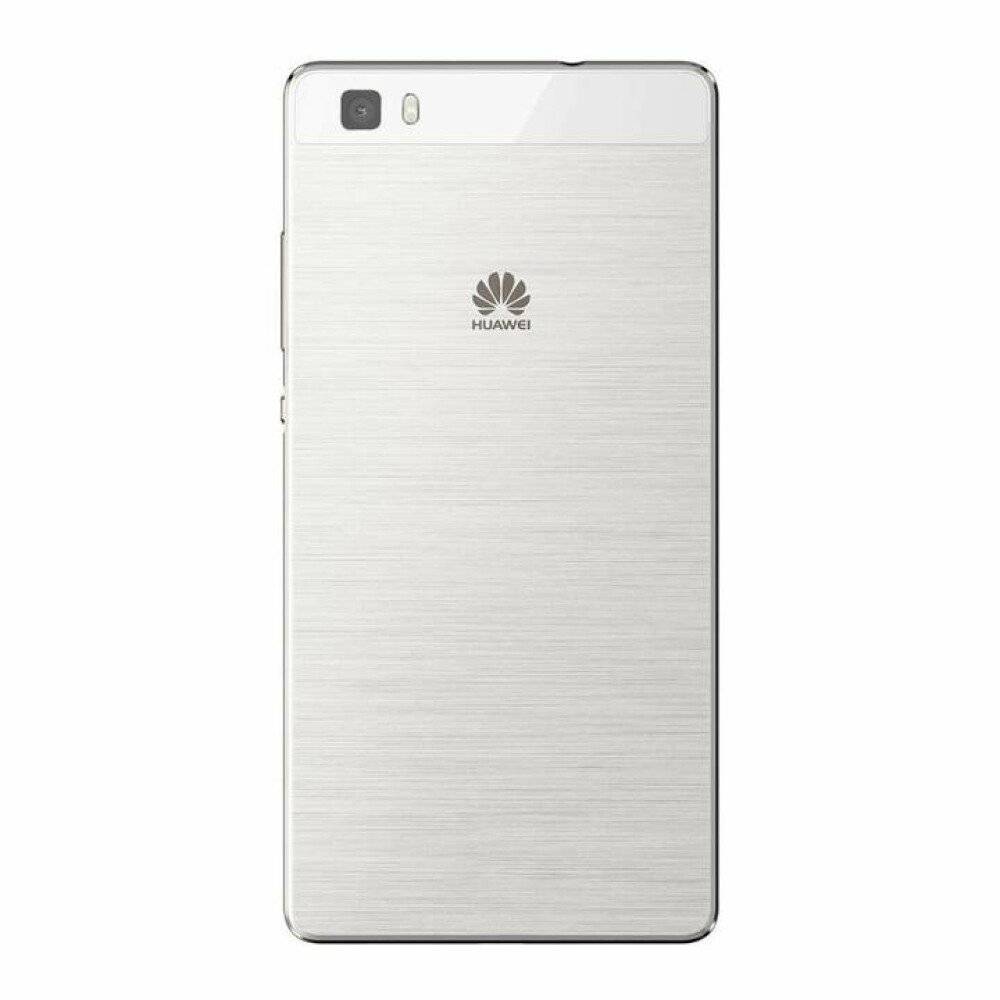 Original für Huawei P8 Lite Akkufachdeckel 02350GKS Weiß Rückseite