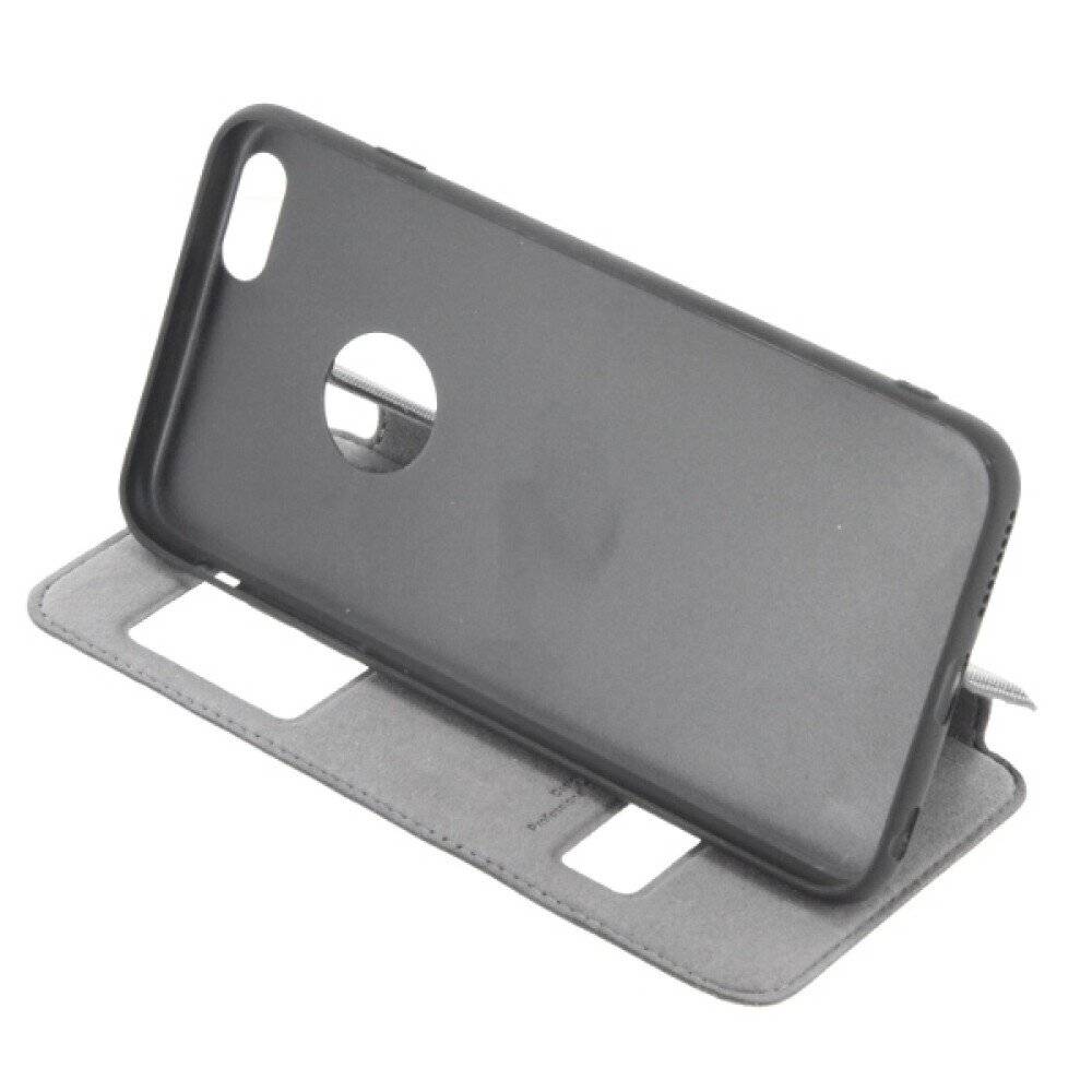Original Magnet Flip Case Handyhülle für iPhone 6/6s Plus Schwarz Schutz Tasche