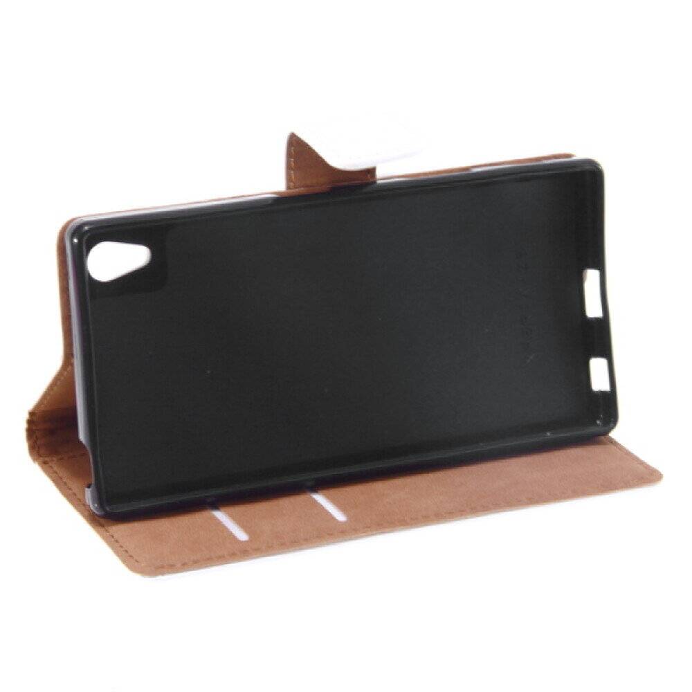 Book Case Handyhülle für Sony Xperia Z5 Weiß 4250710565245