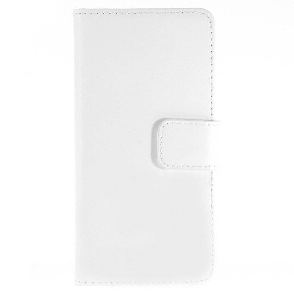 Book Case Handyhülle für iPhone 6 6s Weiß Slim Leder Schutz Case