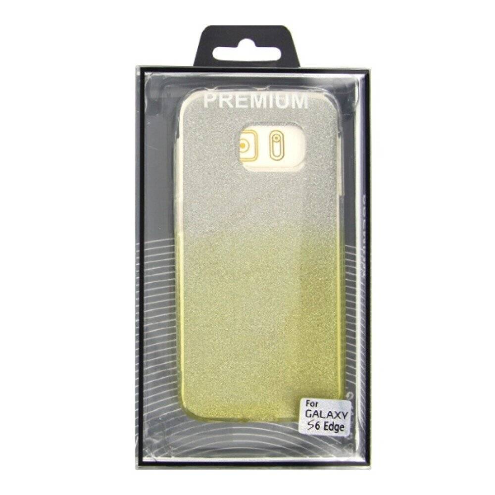 TPU Handyhülle für Samsung Galaxy S6 Edge Gelb Schutz Tasche