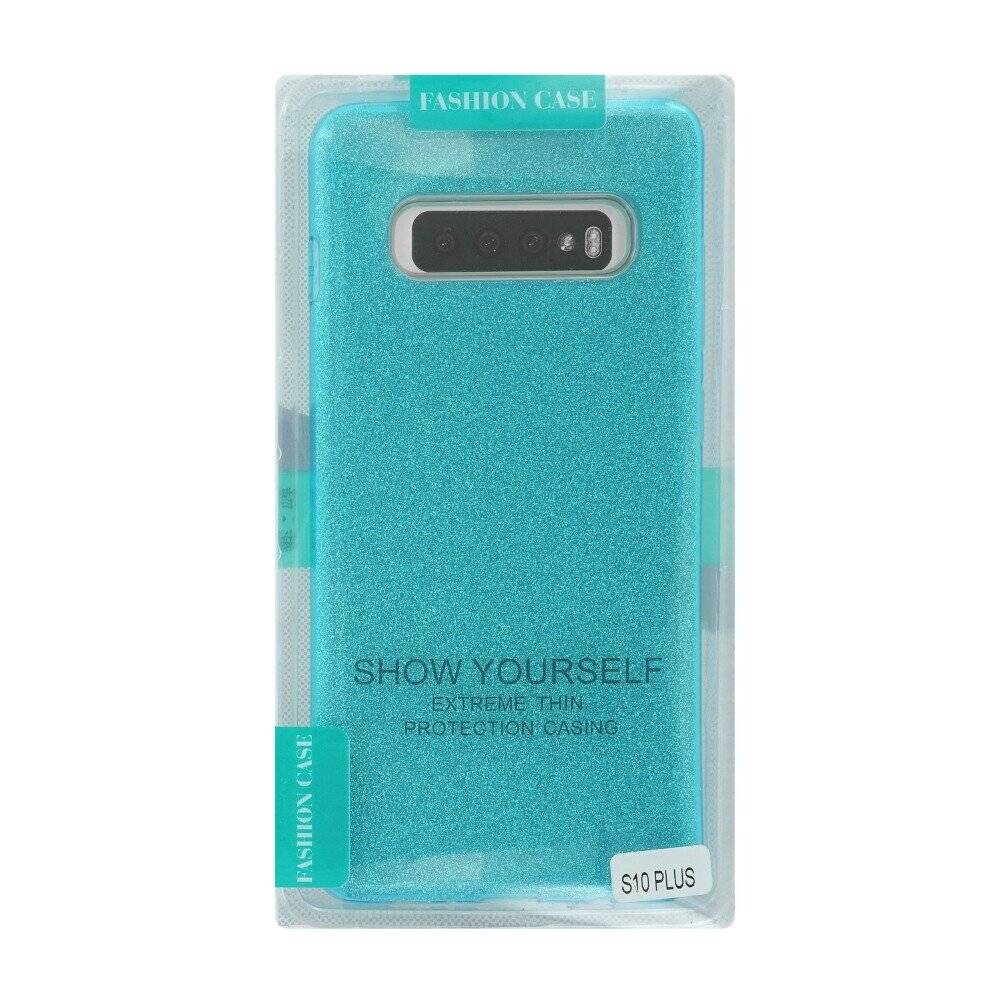 Glitzernde Silikon Handyhülle Samsung Galaxy S10 Plus Türkis Schutz Case cnt1295