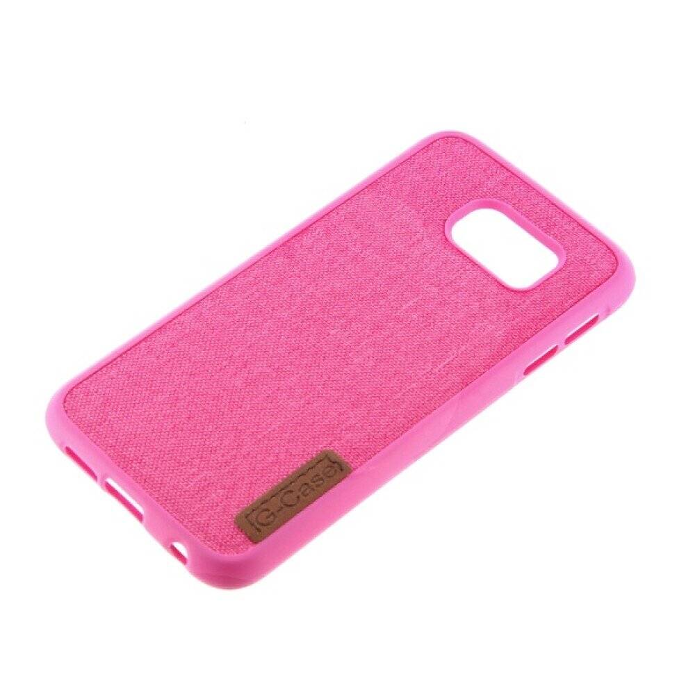 Silikonhülle Handyhülle für Samsung S6 Edge Pink Schutz Tasche