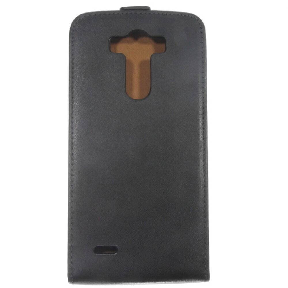 Slim Leder Flip Hülle für LG G3 D855 Schwarz Handy Tasche Case Schutz