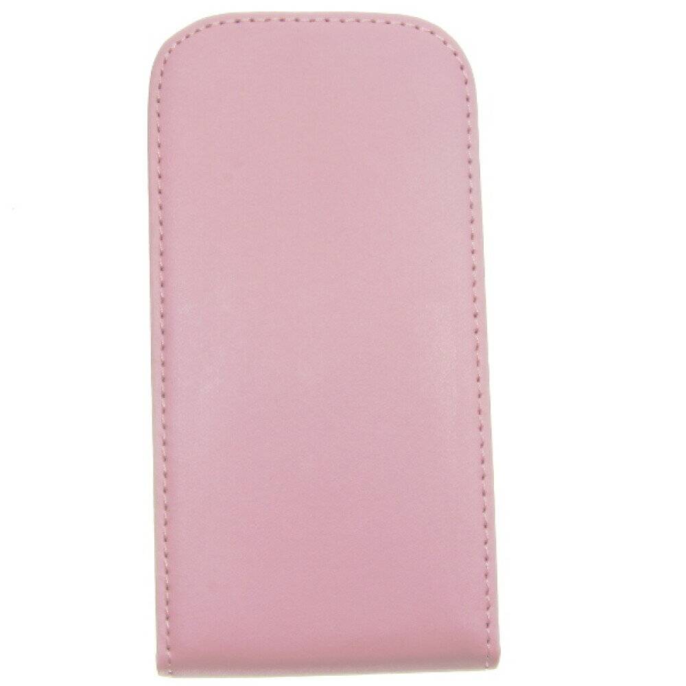Slim Leder Flip Handyhülle für Galaxy S3 Mini Pink Schutz Case 8809263805252