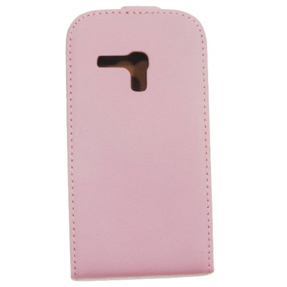 Slim Leder Flip Handyhülle für Galaxy S3 Mini Pink Schutz Case 8809263805252
