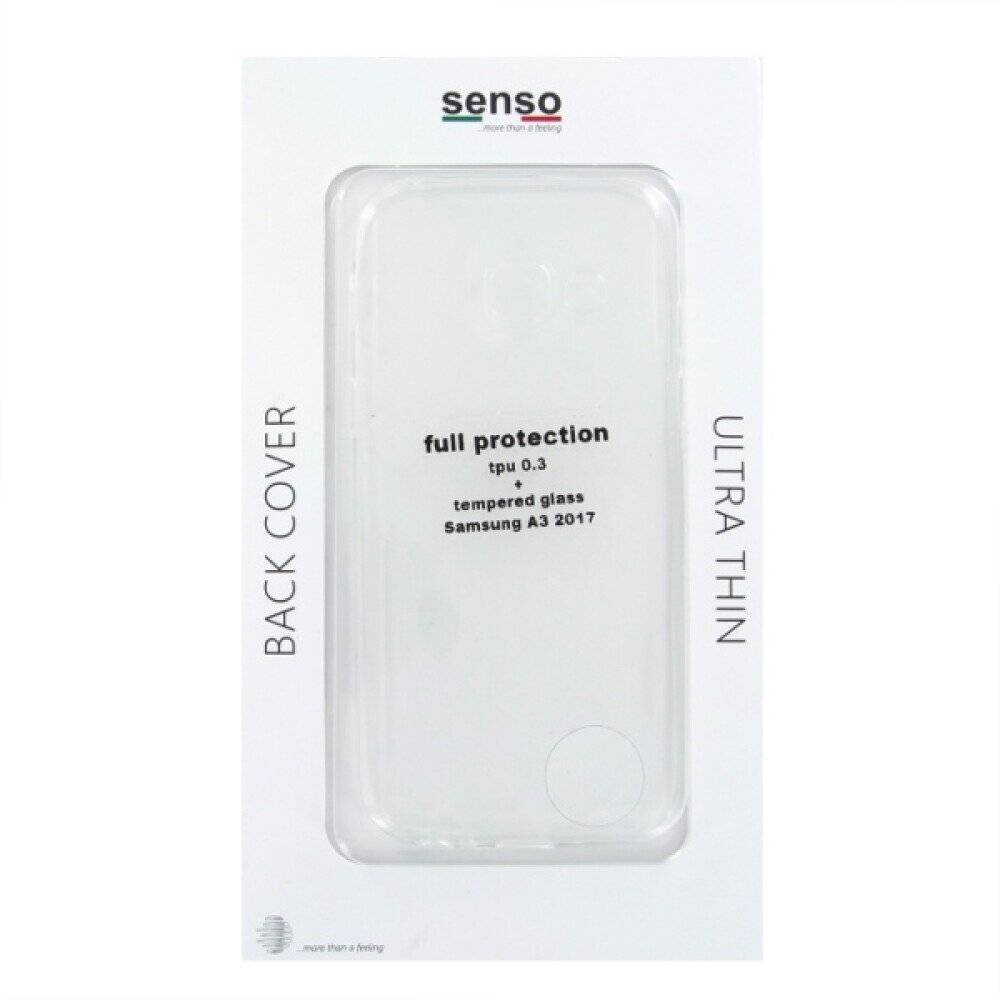 Original Senso Bumper Handyhülle für Samsung Galaxy A3 2017 Schwarz Schutz Case