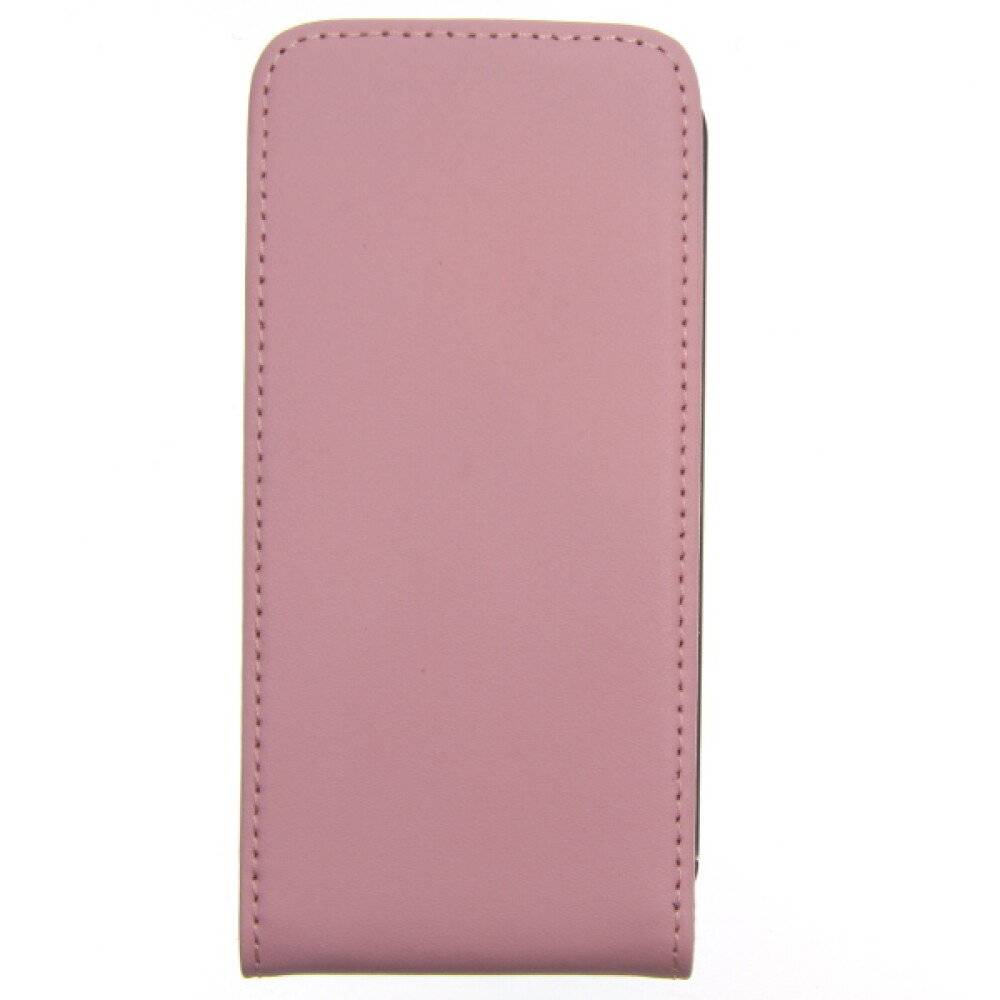 Slim Leder Flip Hülle für iPhone 4 4s Rosa Handy Tasche Schutz