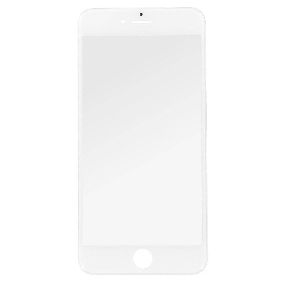 Displayglas für iPhone 6s Plus weiß LCD + Rahmen Panzerfolie Displayschutz