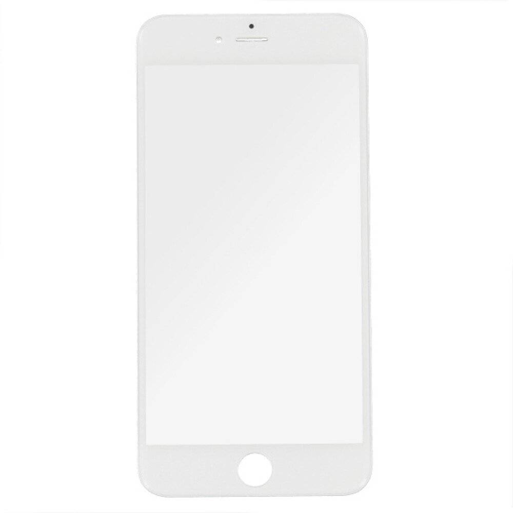 Displayglas für iPhone 6 Plus Weiß LCD Echt Glas Displayschutz