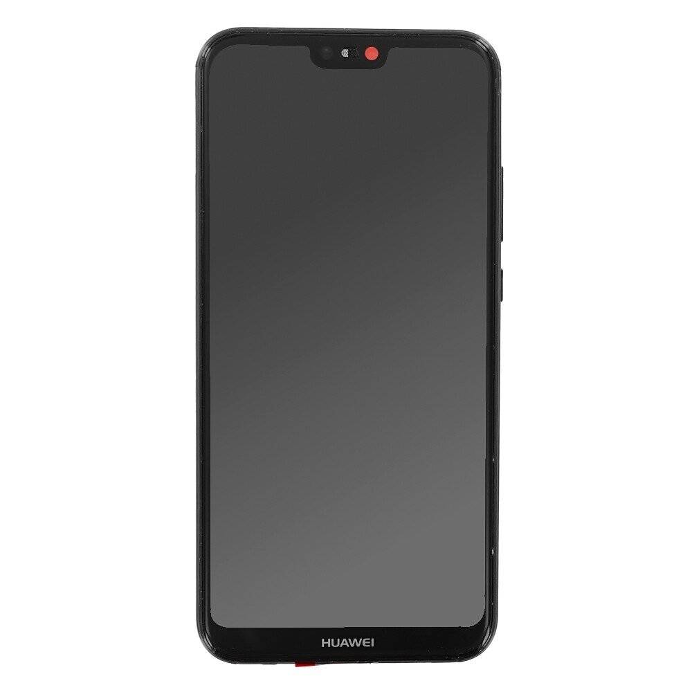 Display für Huawei P20 Lite LCD + Rahmen Schwarz Bildschirm Touch Ersatz