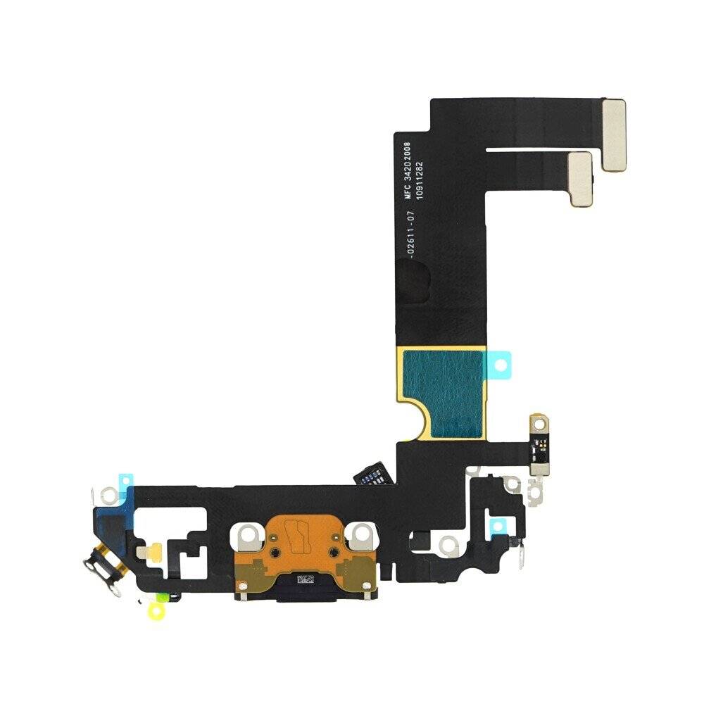 Ladebuchse für iPhone 12 Mini Schwarz Dock Connector Flex Ersatz