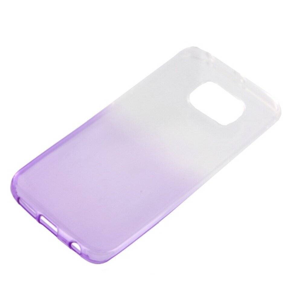 TPU Handyhülle für Samsung Galaxy S6 Edge Violett Schutz Tasche