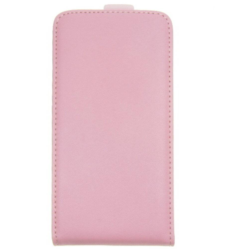 Slim Leder Flip Hülle für Samsung G850 Galaxy Alpha Pink 4250710555598