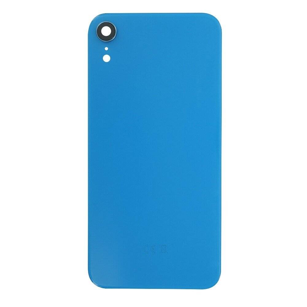 für iPhone XR Akkufachdeckel Backcover Blau Kameraglas Rückseite