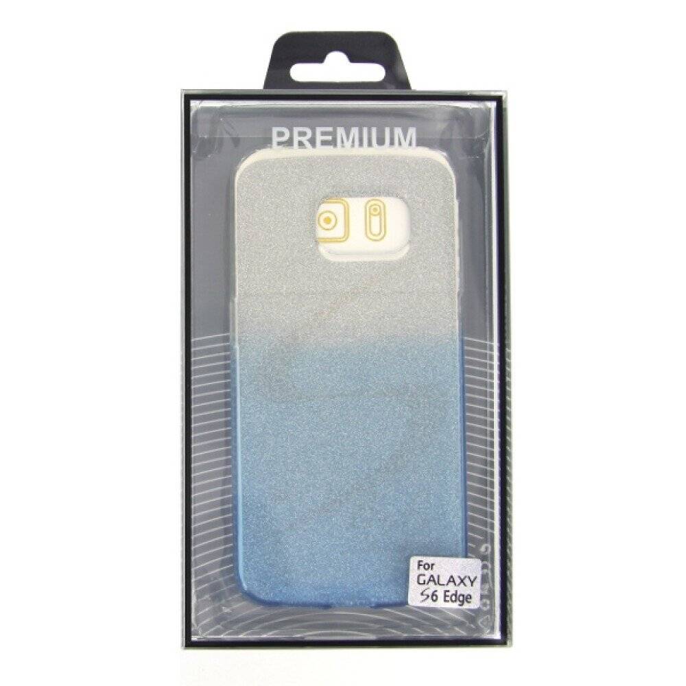 TPU Handyhülle für Samsung Galaxy S6 Edge Blau Schutz Tasche
