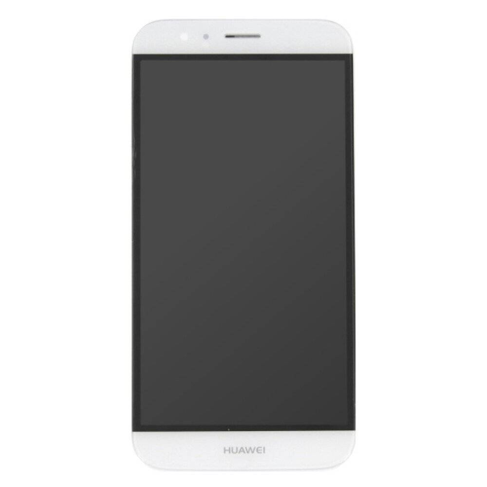 Display für Huawei Ascend G8 LCD + Rahmen Weiß Touch Bildschirm Ersatz
