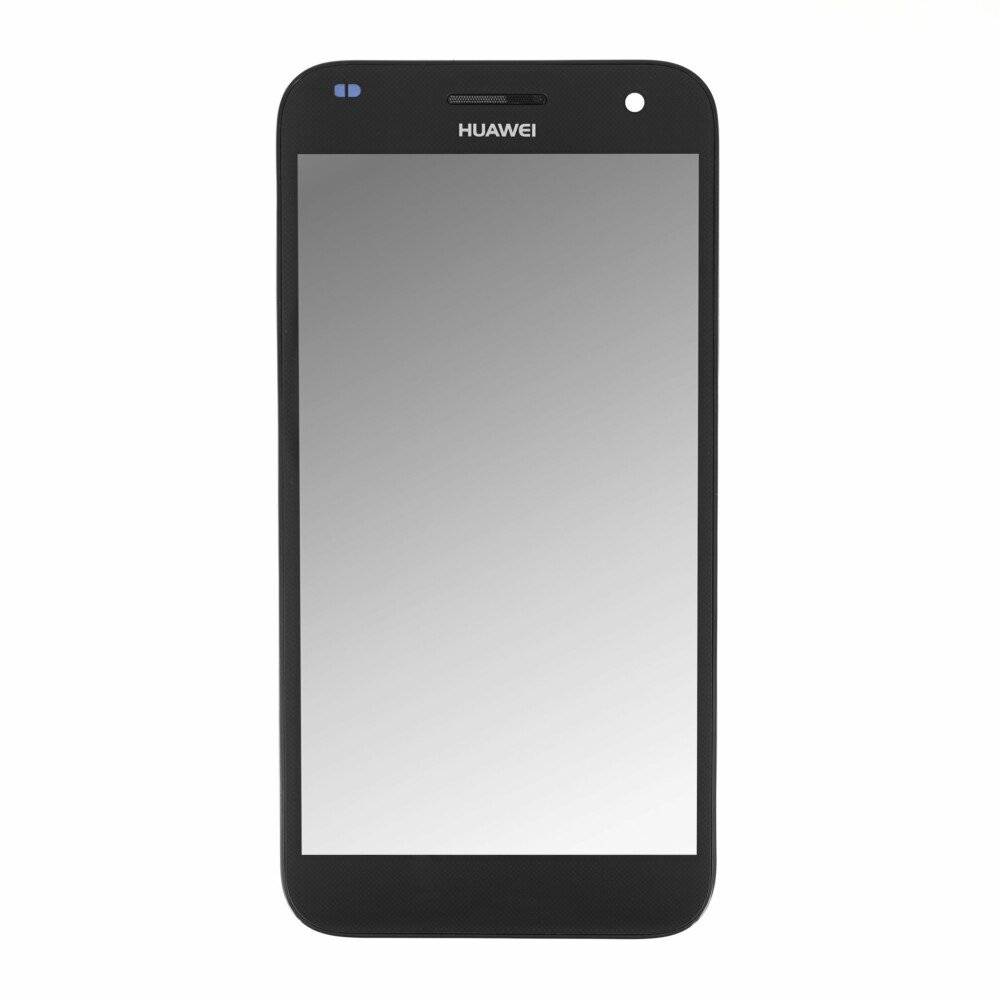 Display für Huawei Ascend G7 LCD + Rahmen Schwarz Touch Ersatz