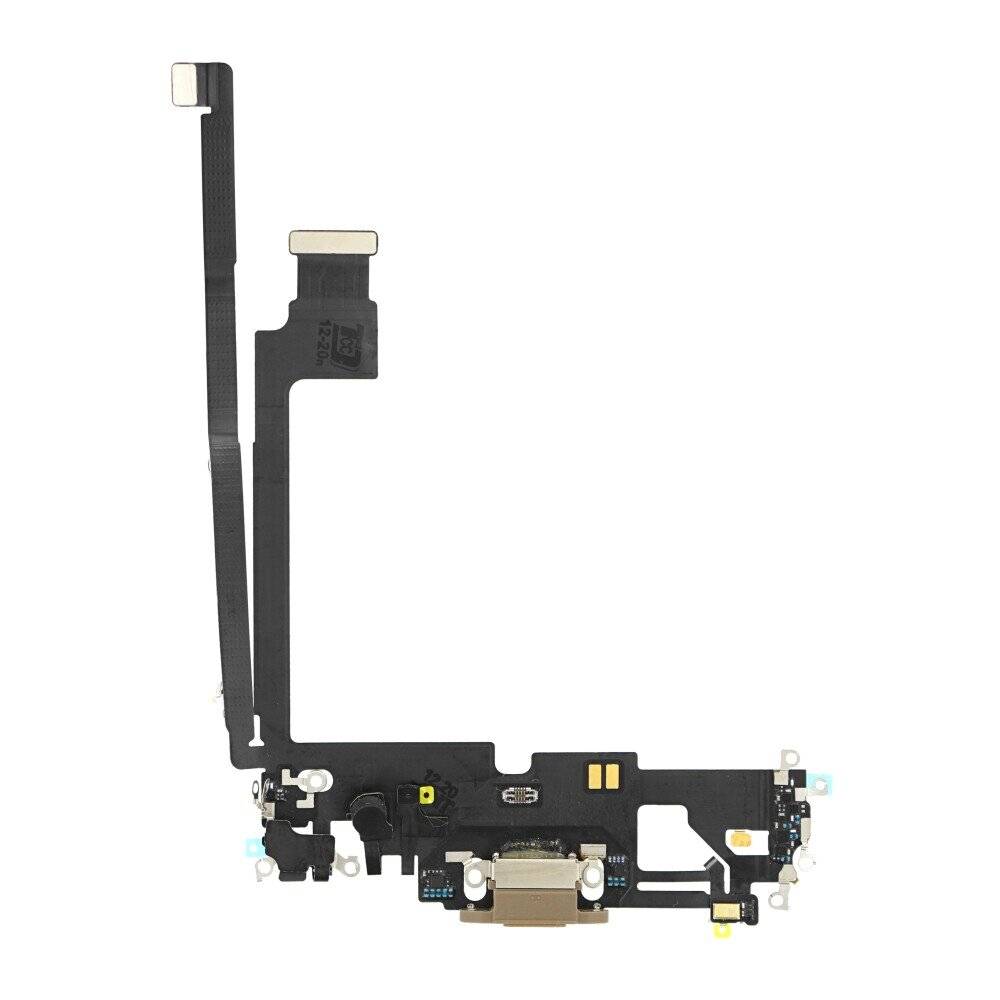 Ladebuchse für iPhone 12 Pro Max Gold Dock Connector Flex Ersatz