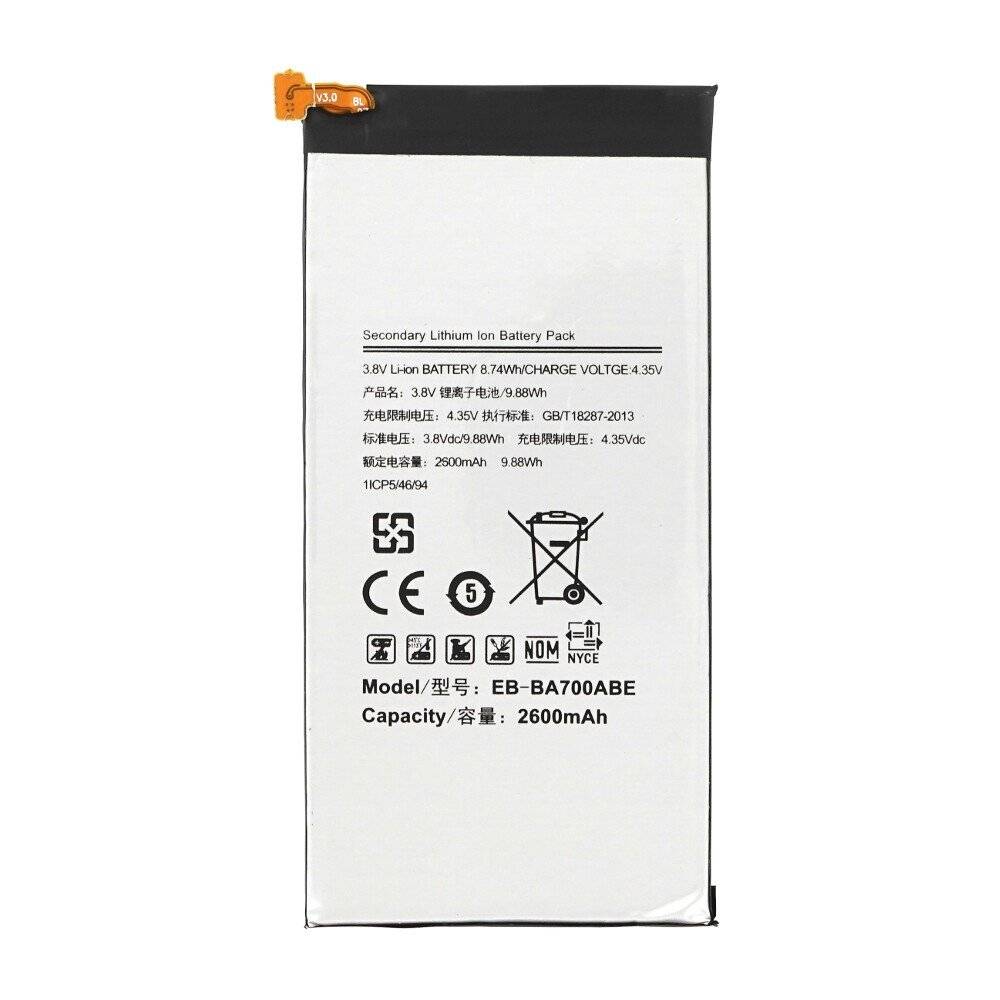 EB-BA700ABE Akku für Samsung A700F Galaxy A7 2600mAh Ersatzakku