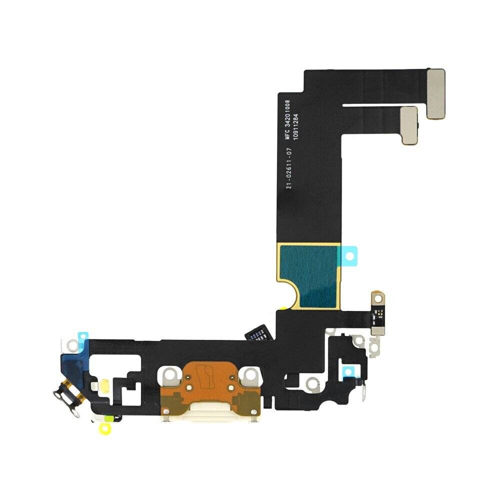 Ladebuchse für iPhone 12 Mini Weiß Flex Dock Connector Ersatz