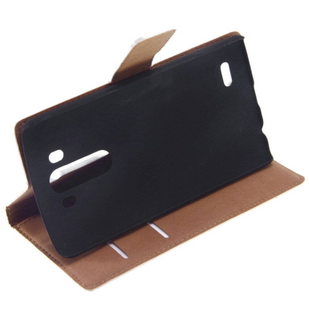 Lederhülle Handyhülle für LG G3 Weiß 4250710554027