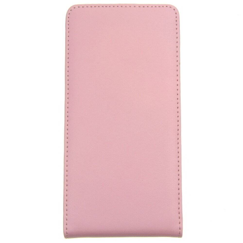 Slim Leder Flip Handyhülle für Sony Z3 Pink Schutz 4250710556212