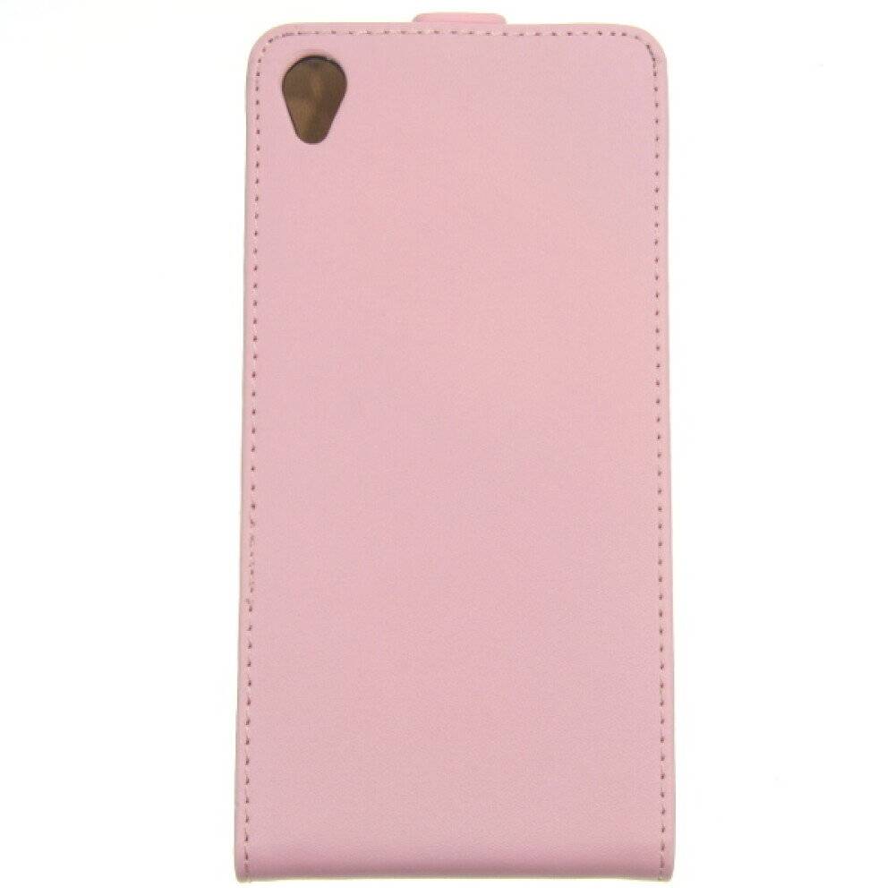 Slim Leder Flip Handyhülle für Sony Z3 Pink Schutz 4250710556212