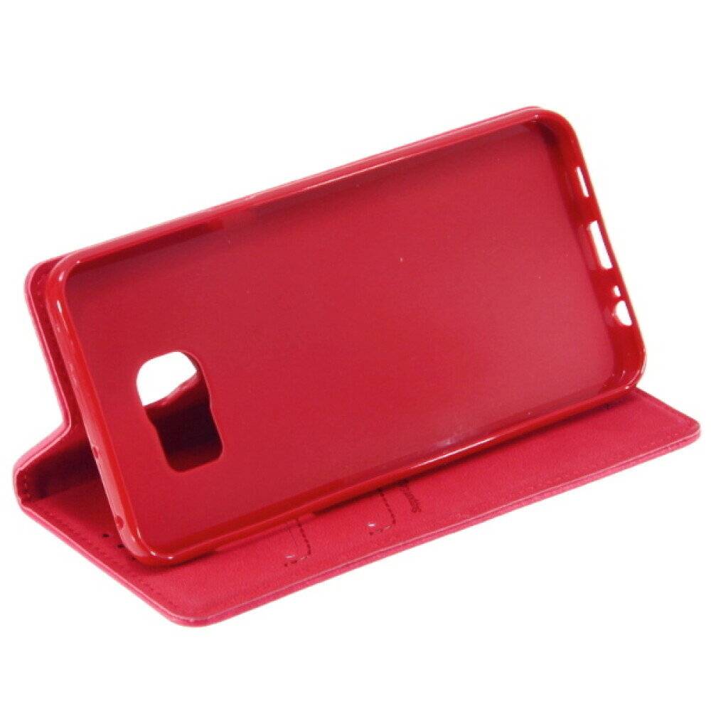 Book Case Handyhülle für Samsung Galaxy S6 Edge Plus Pink