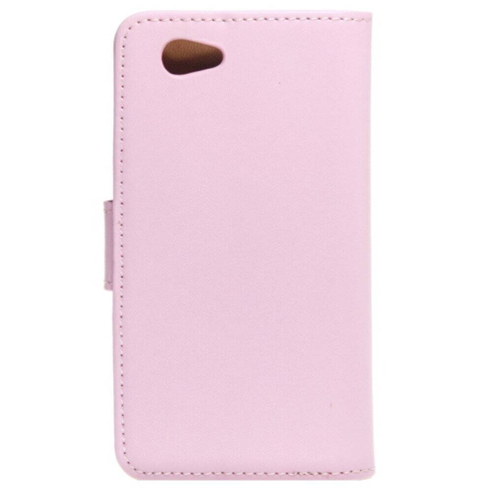Lederhülle Handyhülle für Sony Xperia Z1 Compact Rosa 4250710549214