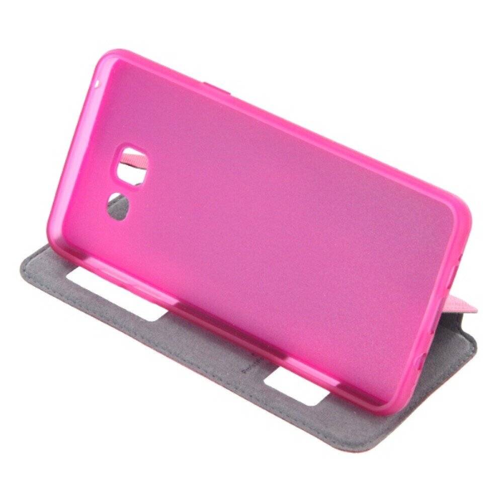 Lux Magnet Flip Handyhülle für Samsung A5 2016 Grau Schutzhülle Tasche